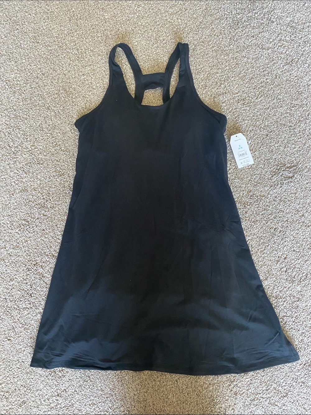 Time and Tru Black Racerback Maternity Tank Dress Size Small
